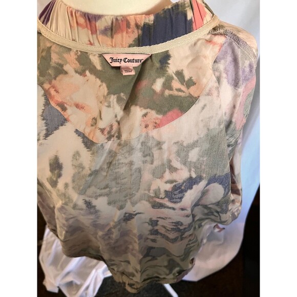 Juicy Couture Women’s watercolor cammo Floral Bomber Jacket xl - Picture 5 of 5